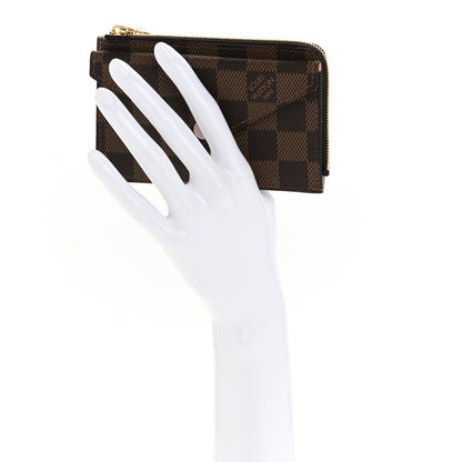 Louis Vuitton Damier Ebene Recto Verso Card Holder Rose Ballerine 2 of 8