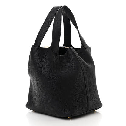 Hermes Taurillon Clemence Picotin Lock 22 MM Bleu Nuit 2 of 11