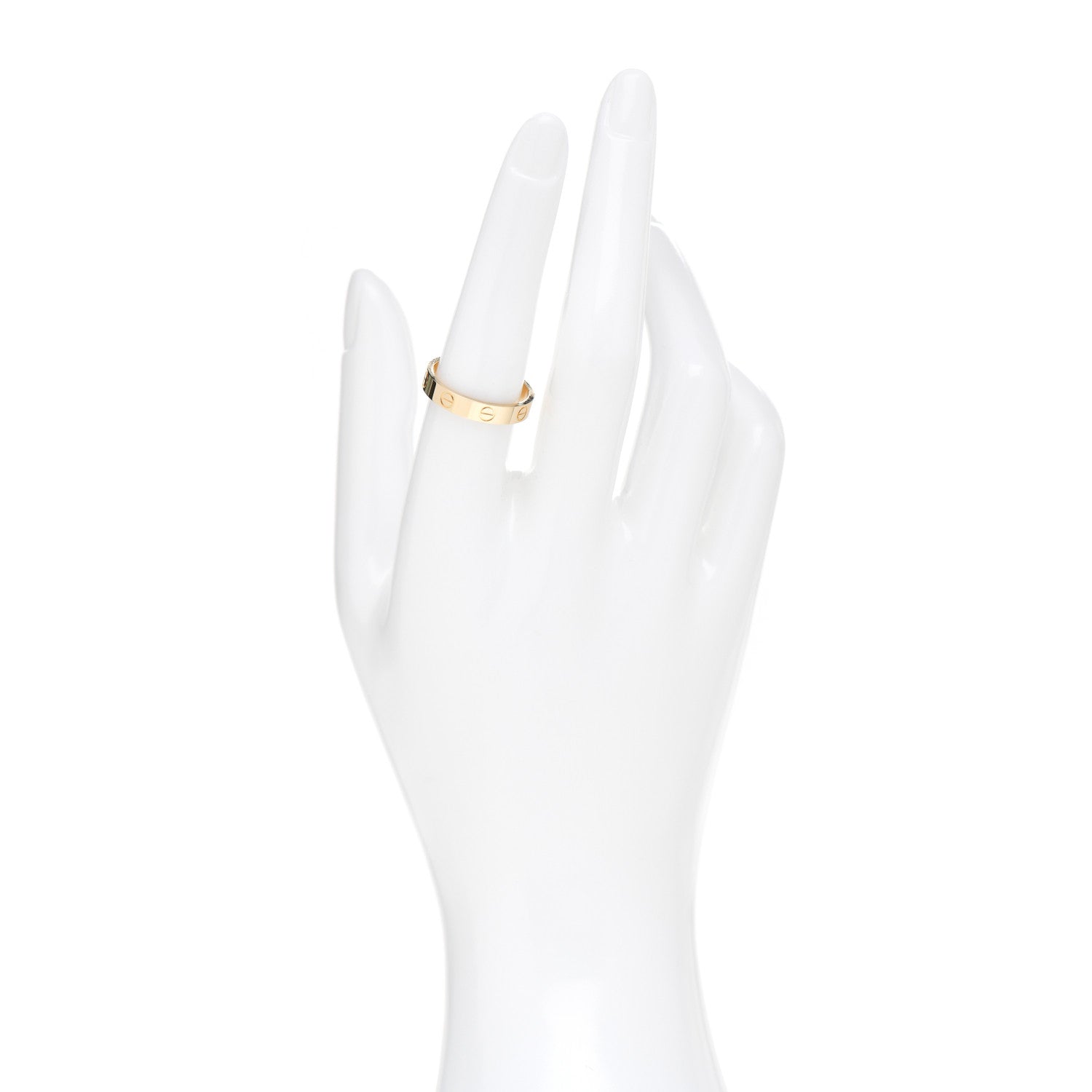 Cartier 18K Yellow Gold 3.5mm LOVE Wedding Band Ring 55 7.25 2 of 4