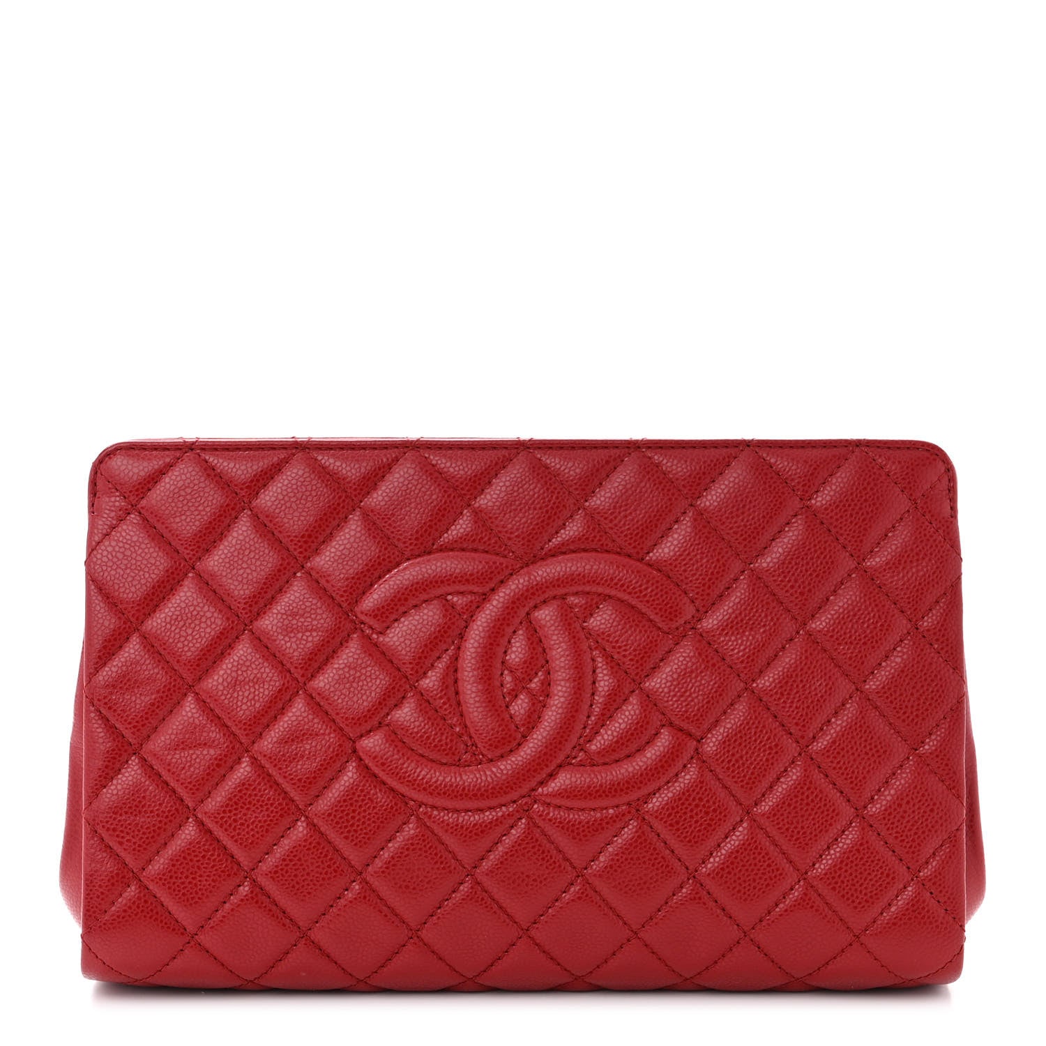 Chanel Caviar Quilted CC Large Dark Red 1 of 11