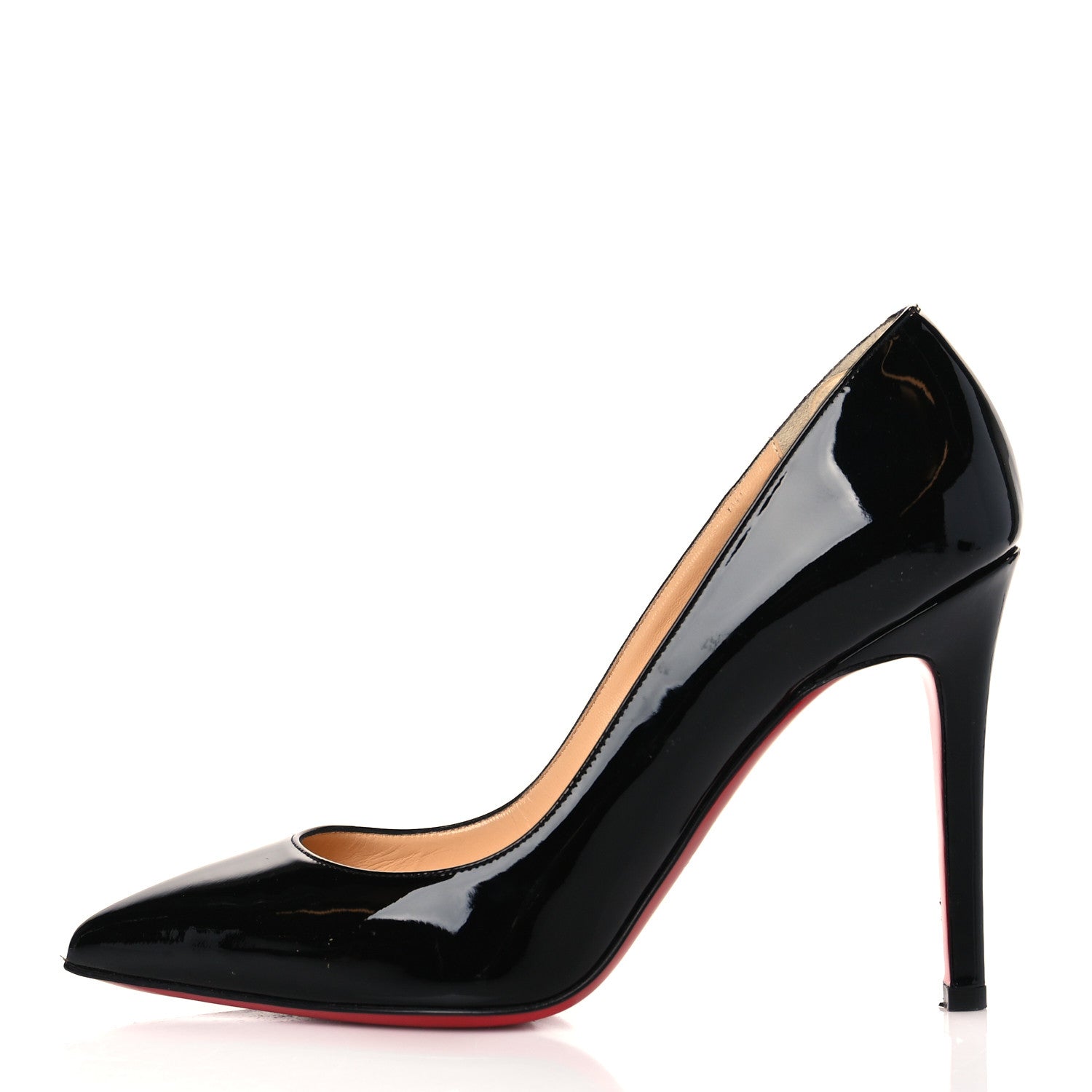 Christian Louboutin Patent Pigalle 100 Pumps 37 Black 1 of 8