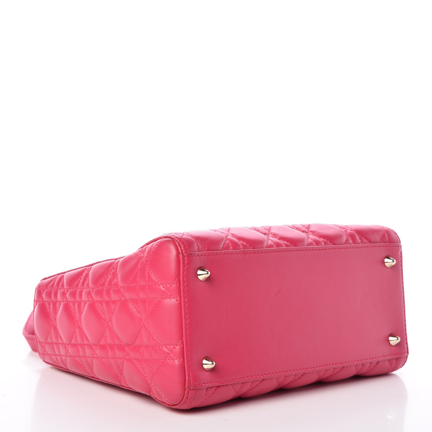 Lambskin Cannage Medium Lady Dior Pink