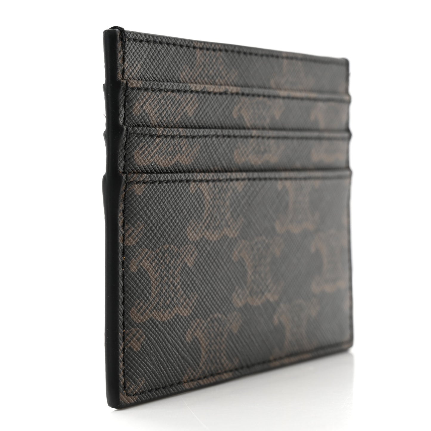 Triomphe Canvas Triomphe Card Holder Tan
