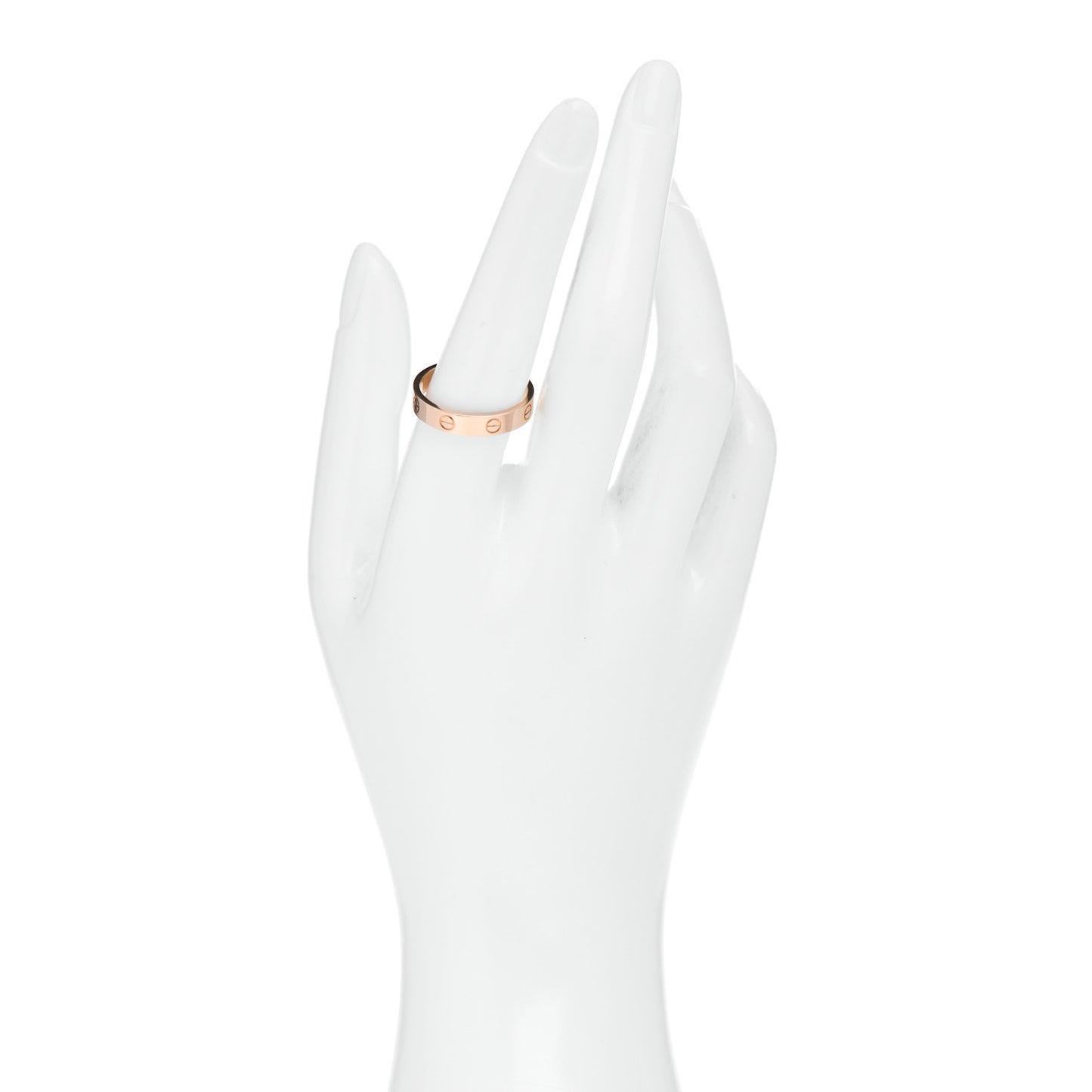 18K Pink Gold 4mm LOVE Wedding Band Ring 58 8.25