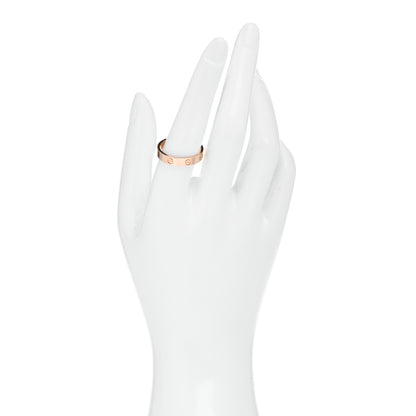 Cartier 18K Pink Gold 4mm LOVE Wedding Band Ring 58 8.25 2 of 4