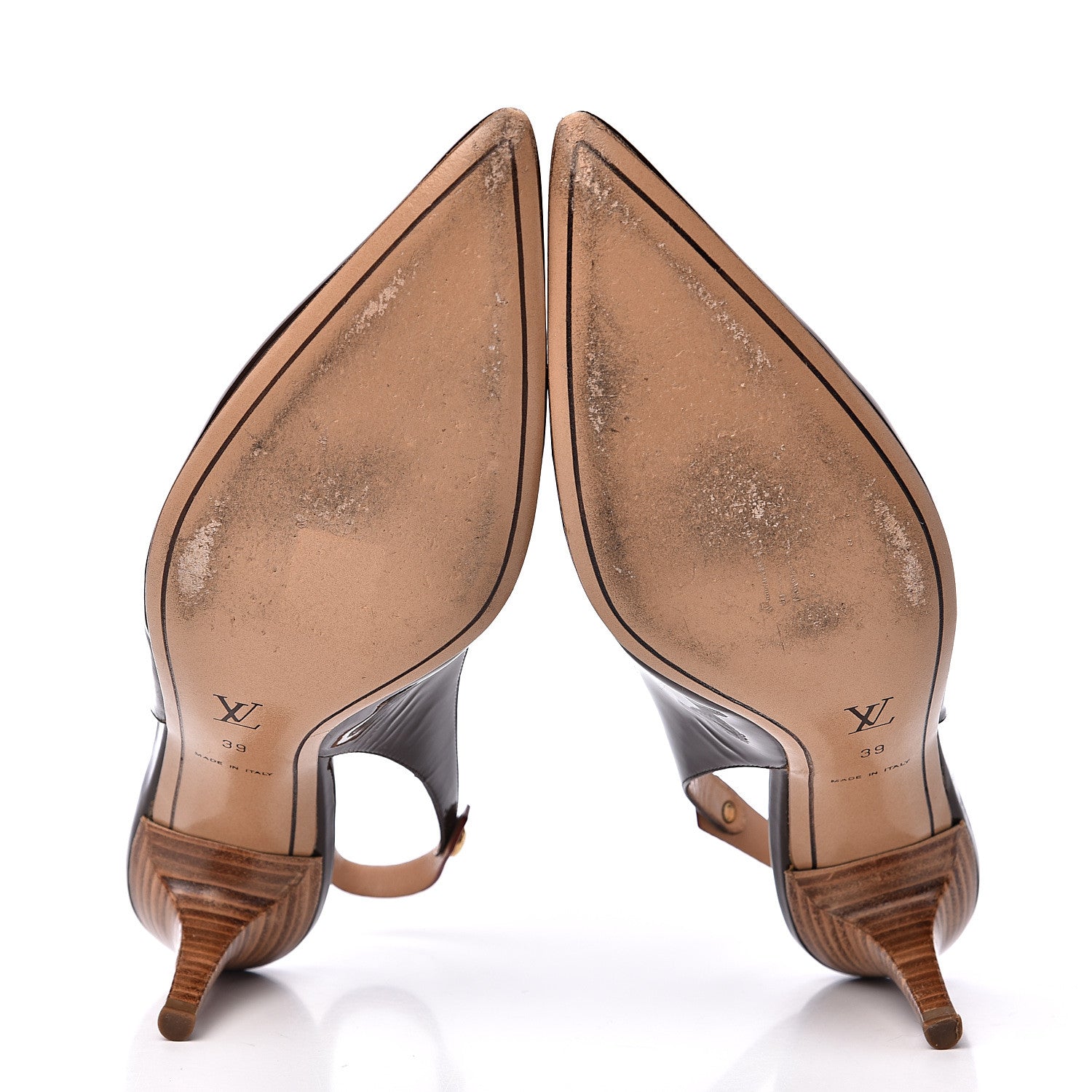 Louis Vuitton Patent Gina Pumps 39 Brown 5 of 11
