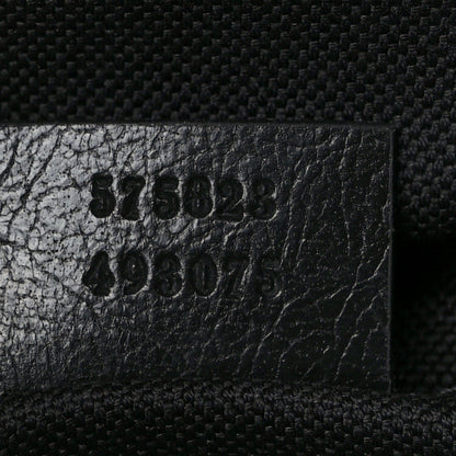 Gucci Fluffy Calfskin Mesh Nylon Medium Morpheus Double Buckle Backpack Black 6 of 8