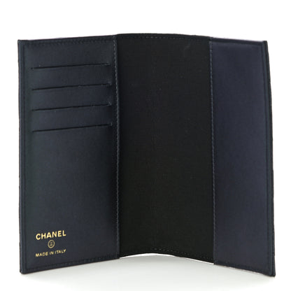 Chanel Iridescent Caviar Quilted Passport Holder Black 5 of 11