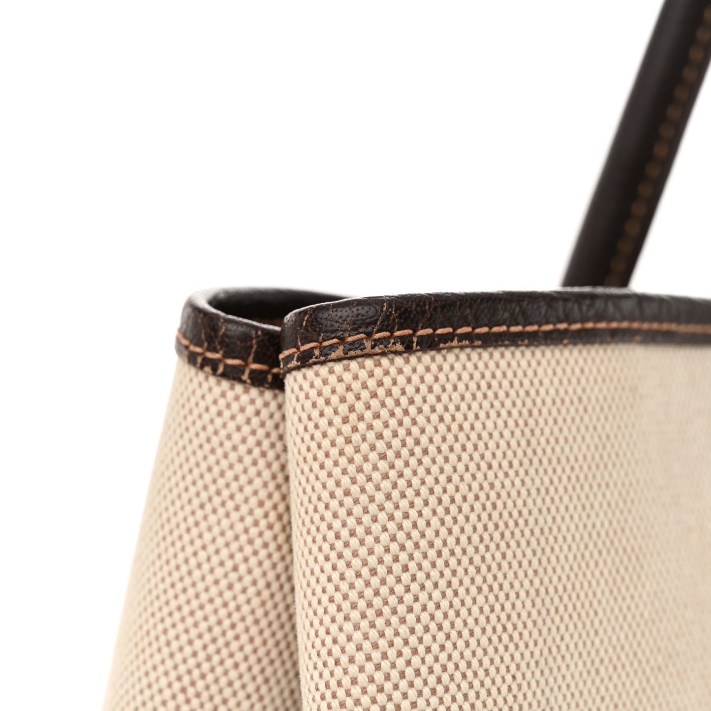 Buffle Skipper Toile Garden Party 36 MM Tote Marron Fonce