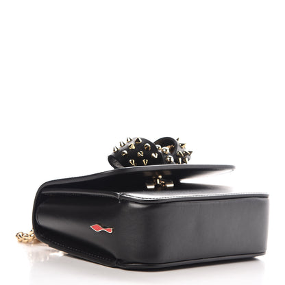 Christian Louboutin Calfskin Baby Sweety Charity NV Shoulder Bag Black 4 of 7