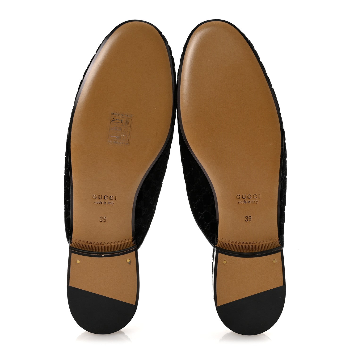 Gucci Velvet GG Monogram Womens Princetown Slippers 39 Black 6 of 9