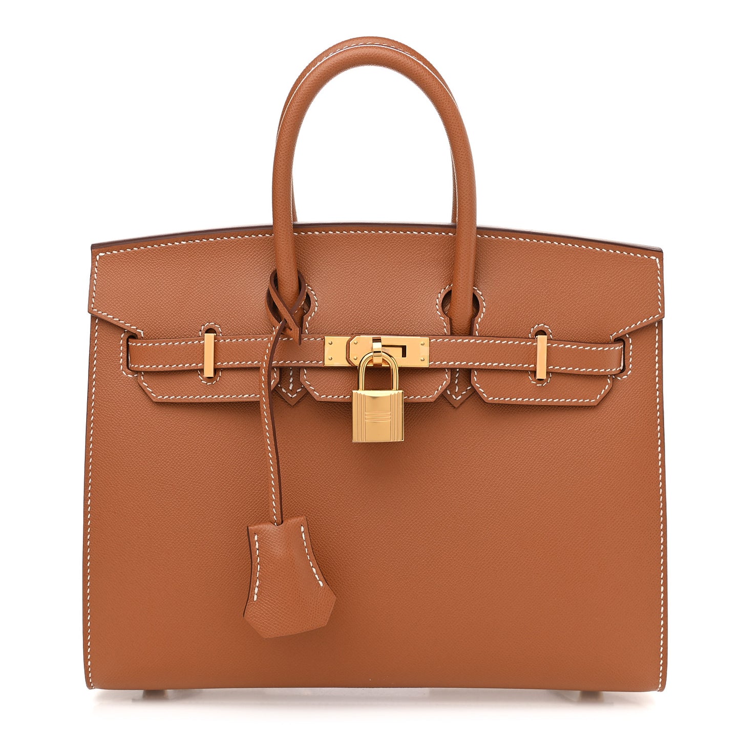 Madame Calfskin Birkin Sellier 25 Gold