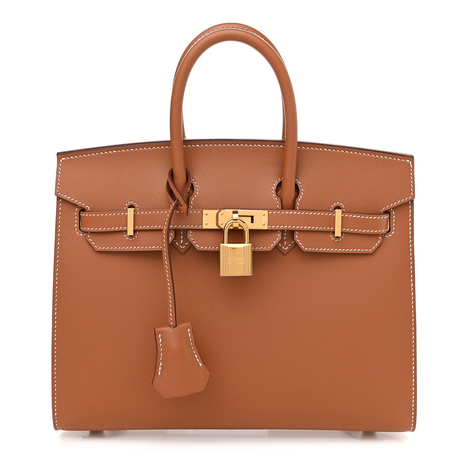 Hermes Madame Calfskin Birkin Sellier 25 Gold 1 of 11