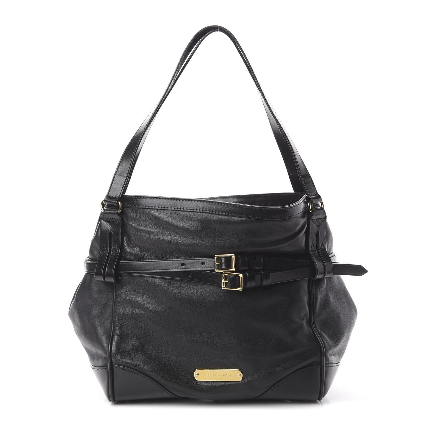Soft Bridle Calfskin Small Canterbury Tote Black