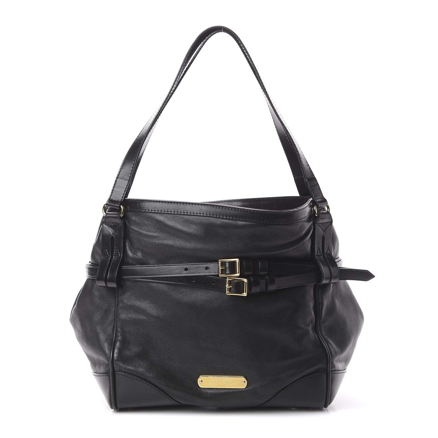 Burberry Soft Bridle Calfskin Small Canterbury Tote Black 1 of 9