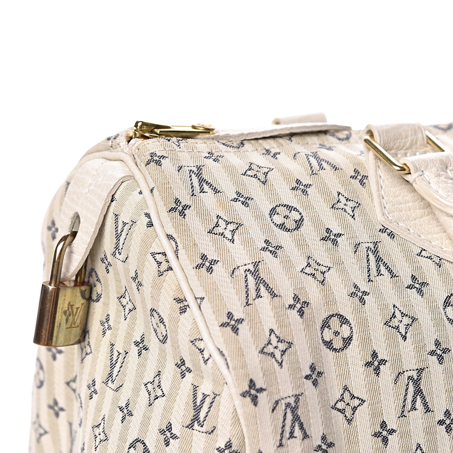 Louis Vuitton Mini Lin Croisette Speedy 30 Blue 8 of 11