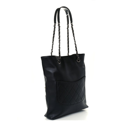 Chanel Calfskin Chain 20s Signature Tote Black 3 of 10