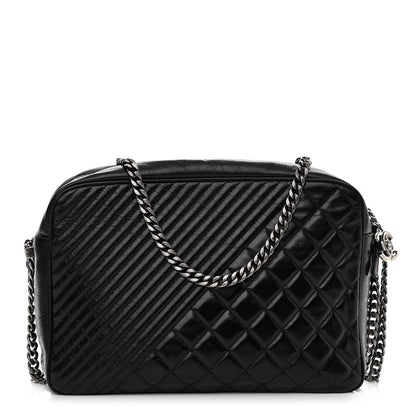 Chanel Glazed Calfskin Small Coco Boy Camera Case Black 1 of 10