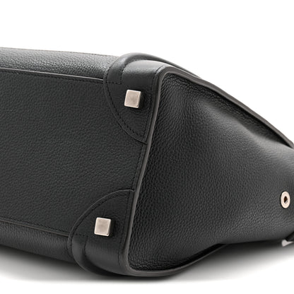 Celine Drummed Calfskin Micro Luggage Black 10 of 10