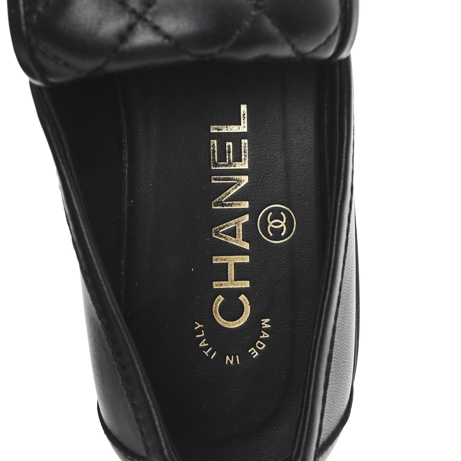 Chanel Lambskin Quilted CC Turnlock Loafers 36 Black 8 of 10