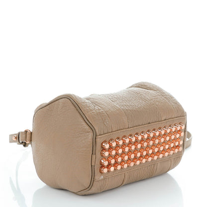 Alexander Wang Pebbled Lambskin Rockie Latte Rose Gold Hardware 4 of 7