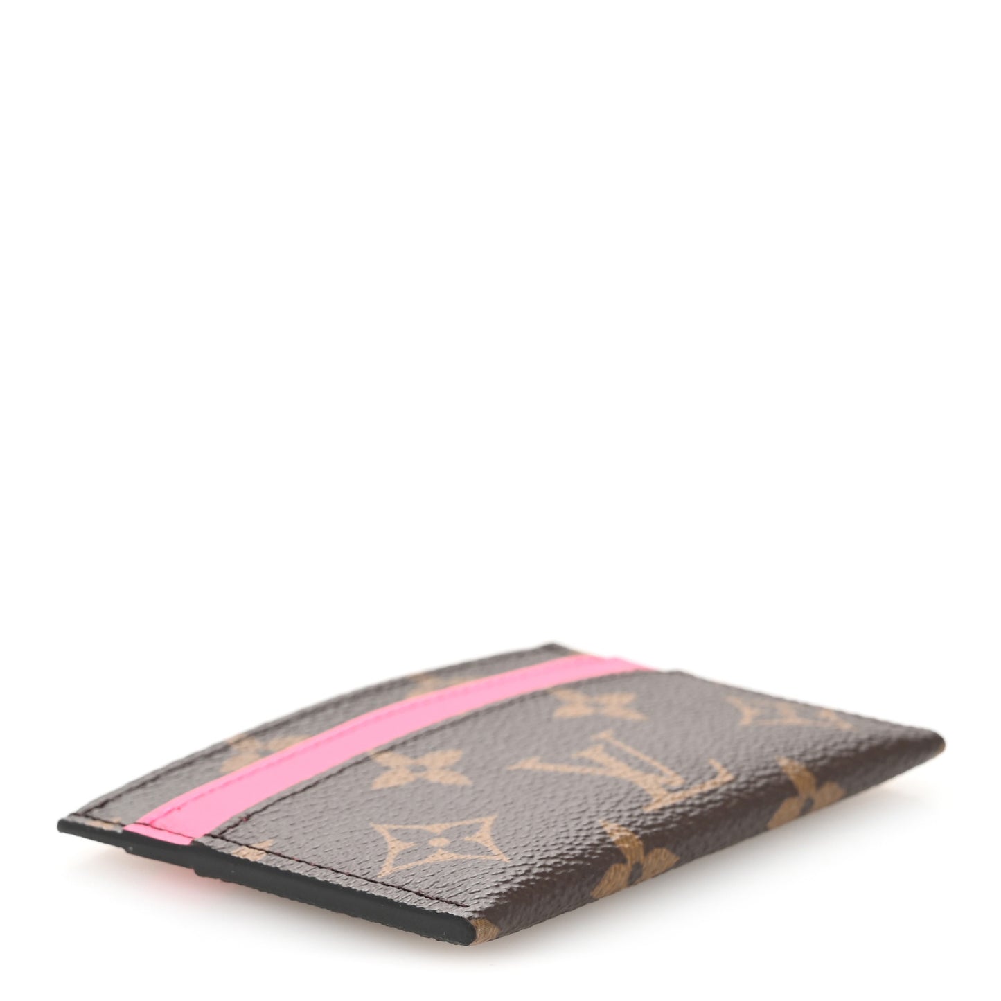 Monogram Double Card Holder Pondichery Pink