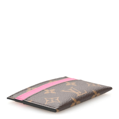 Louis Vuitton Monogram Double Card Holder Pondichery Pink 4 of 7