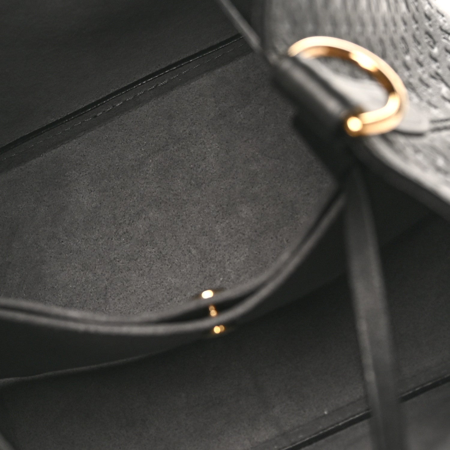 Louis Vuitton Calfskin Nanogram Embossed Neonoe BB Black 4 of 8