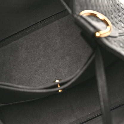 Louis Vuitton Calfskin Nanogram Embossed Neonoe BB Black 4 of 8