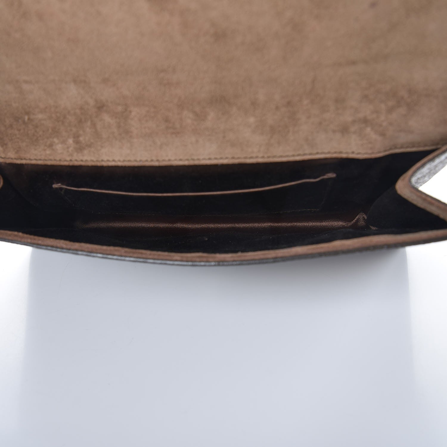 Saint Laurent Metallic Crackled Calfskin Large Belle De Jour Clutch Bronze 5 of 8