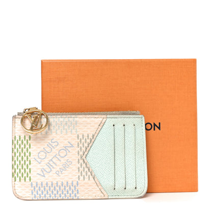 Louis Vuitton Damierlicious Zipped Romy Card Holder Pistachio Green 7 of 7
