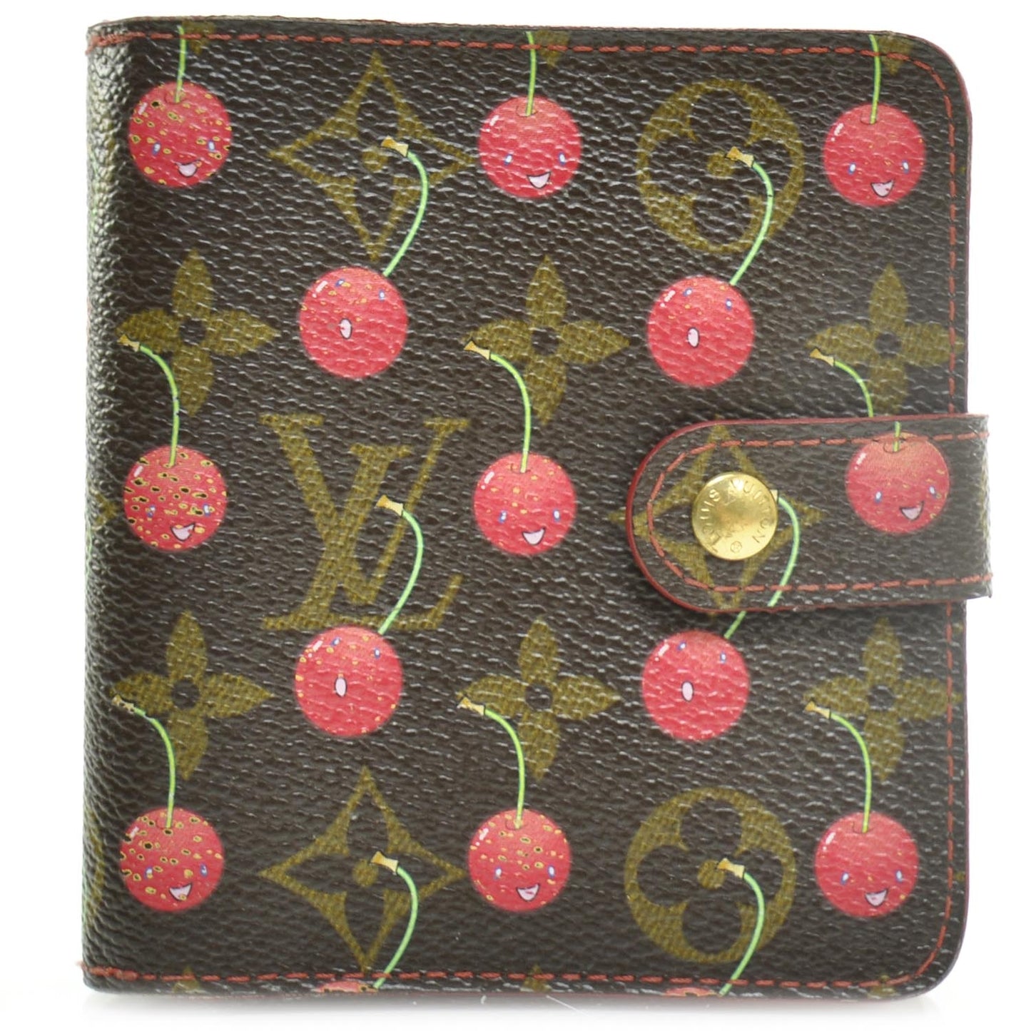 Monogram Cerises Compact Zippe Wallet