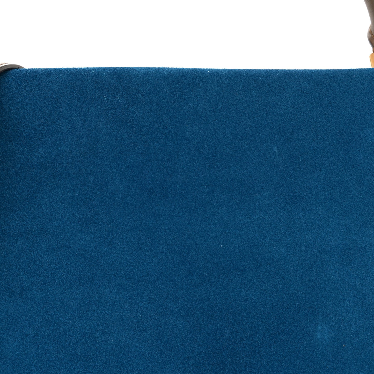 Smooth Calfskin Suede Medium Tri-Color Trapeze Bright Blue
