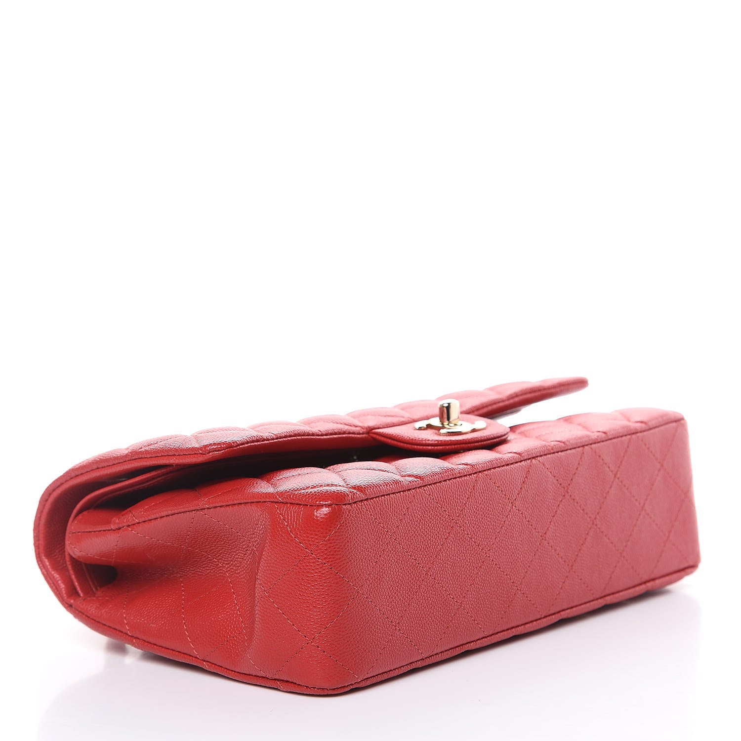 Chanel Caviar Quilted Medium Double Flap Red 4 of 11