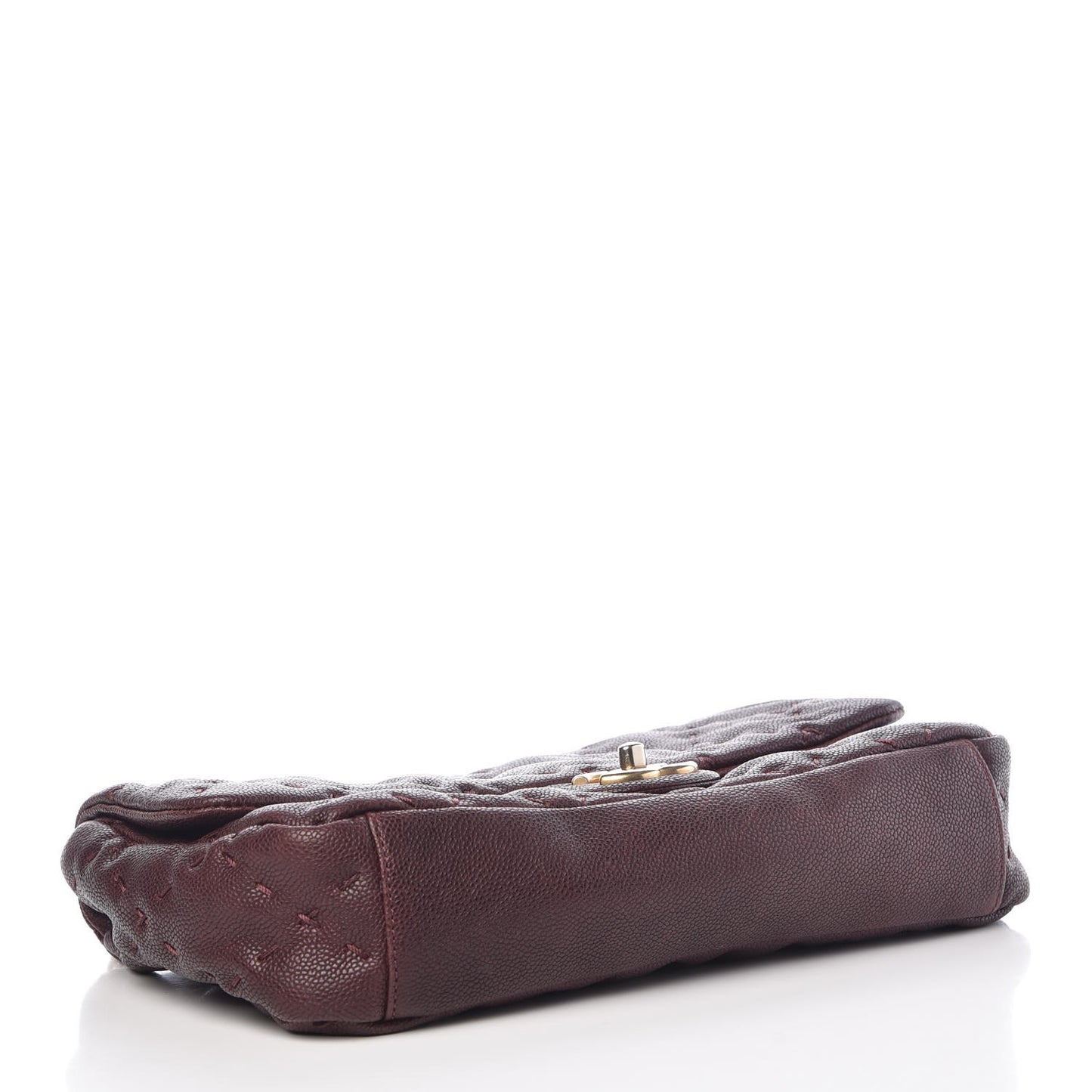Caviar Stitched Flap Burgundy
