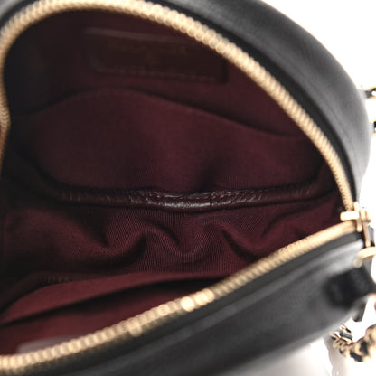 Chanel Caviar Quilted Round Clutch With Chain Black 5 of 12