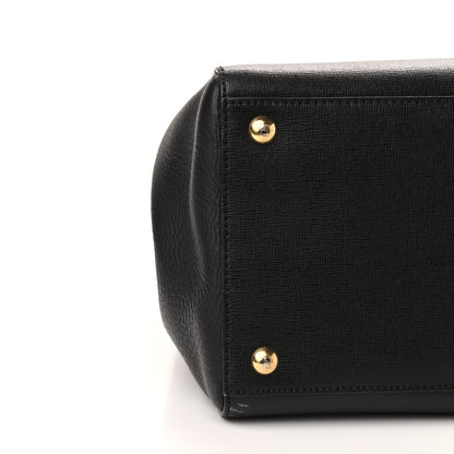 Fendi Vitello Elite Regular 2Jours Tote Black 7 of 8