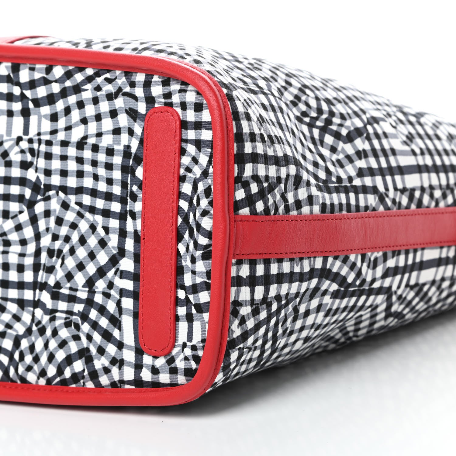 MCM Visetos Medium Liz Reversible Shopper Tote Black Red 14 of 14