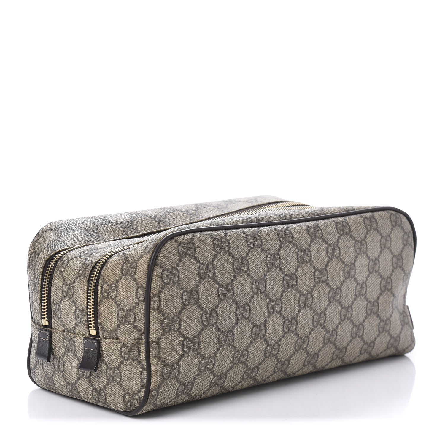 Gucci GG Supreme Monogram Toiletry Case Dark Brown 3 of 10