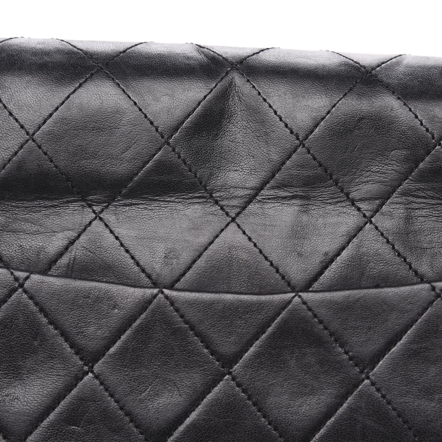 Chanel Lambskin Quilted XL Jumbo Single Flap Black 11 of 14