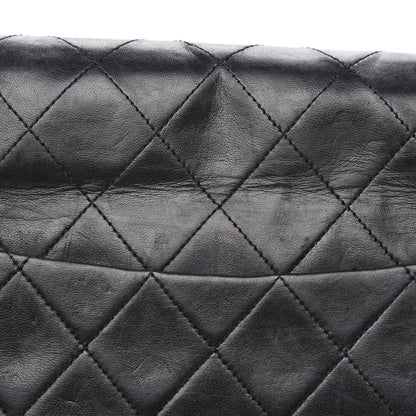 Chanel Lambskin Quilted XL Jumbo Single Flap Black 11 of 14