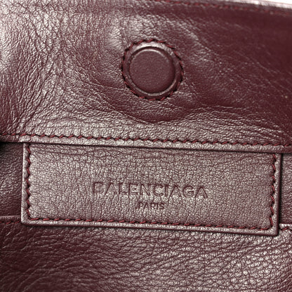 Balenciaga Calfskin Papier Mini A4 Zip Around Tote Rouge Aubergine 6 of 10