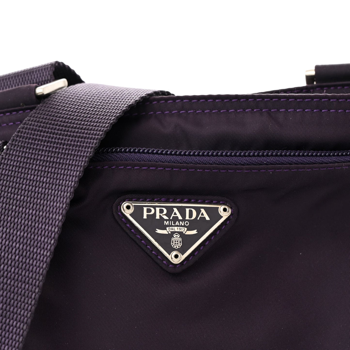 Tessuto Nylon Small Flat Messenger Bag Granato