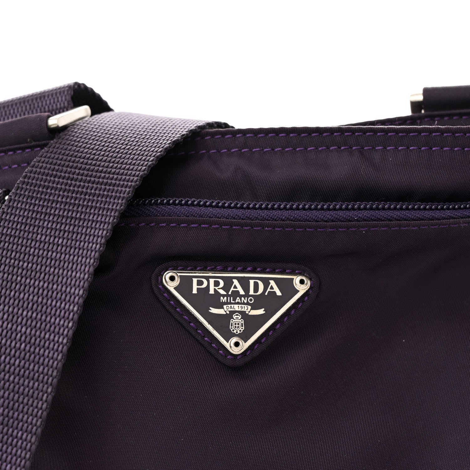 Prada Tessuto Nylon Small Flat Messenger Bag Granato 8 of 11