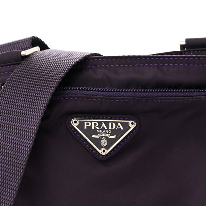 Prada Tessuto Nylon Small Flat Messenger Bag Granato 8 of 11