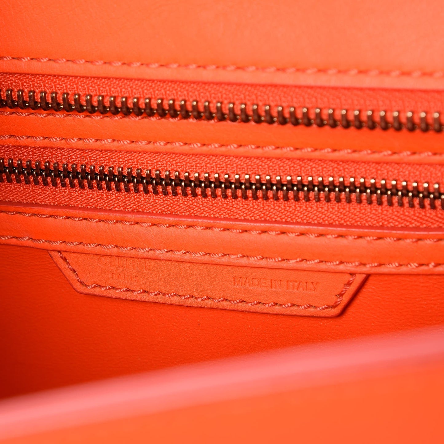 Smooth Calfskin Micro Luggage Fluo Orange