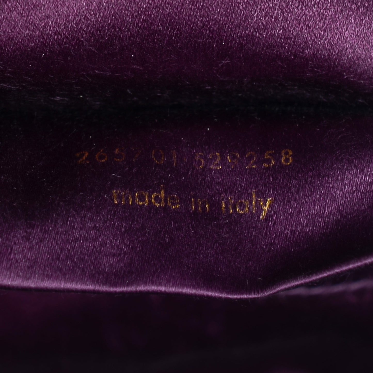 Textured Calfskin Large Classic Y Clutch Violet