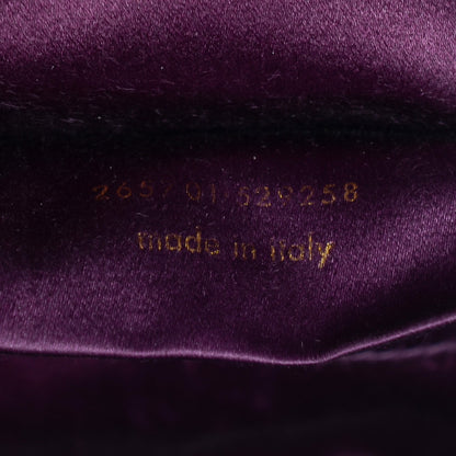 Saint Laurent Textured Calfskin Large Classic Y Clutch Violet 7 of 7