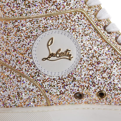 Christian Louboutin Glitter Nappa Rantus Orlato Sneakers 38 Multi Gold 11 of 12