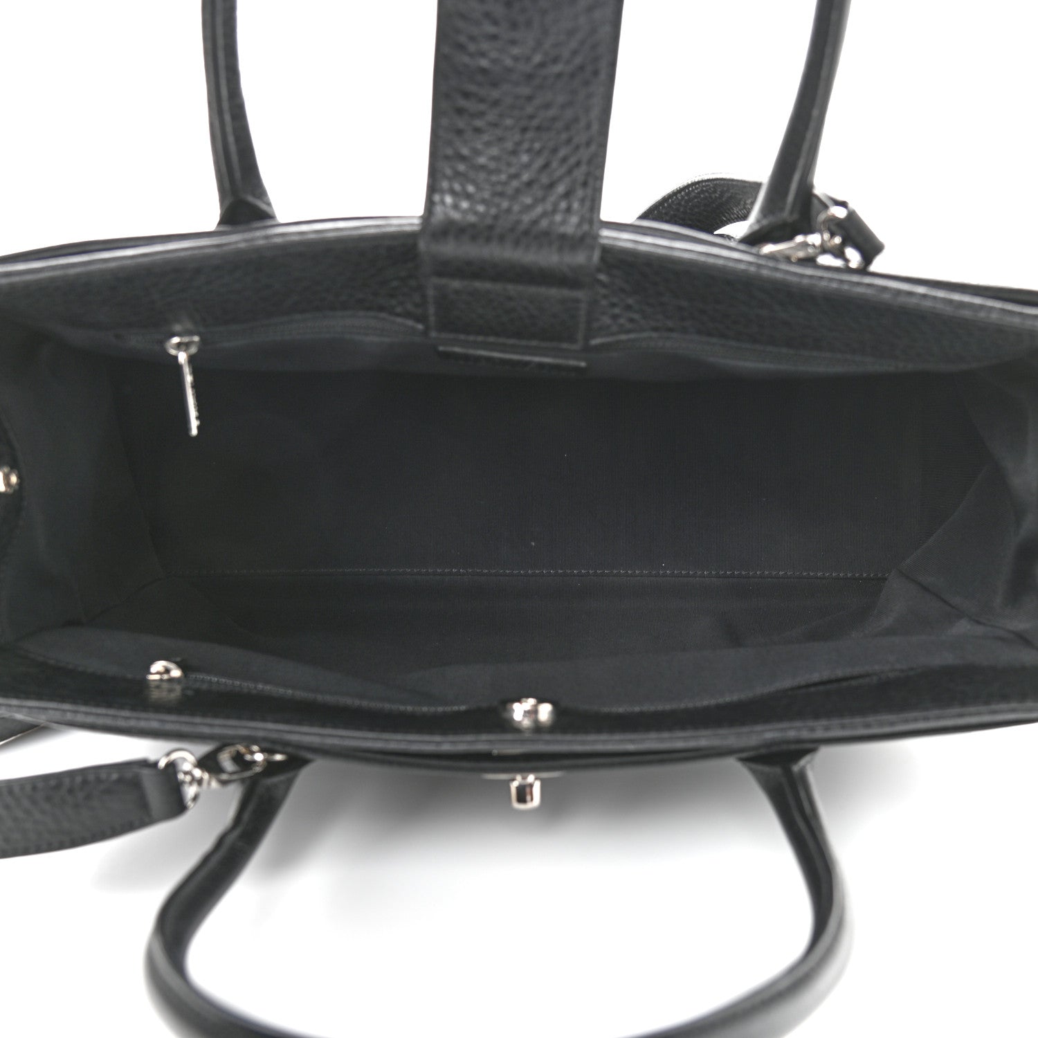 Chanel Calfskin Cerf Executive Shopper Tote Black 6 of 10